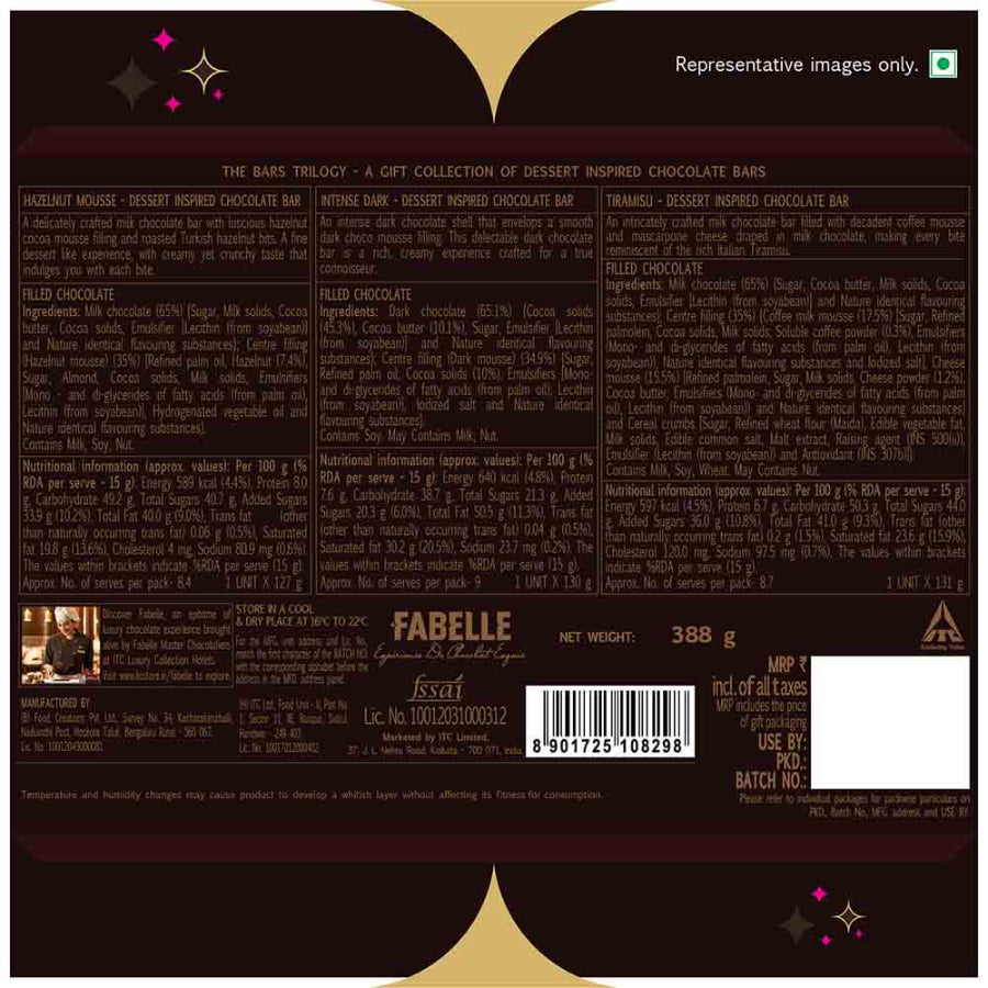 Fabelle The Bars Trilogy – Premium Handcrafted Chocolate Collection