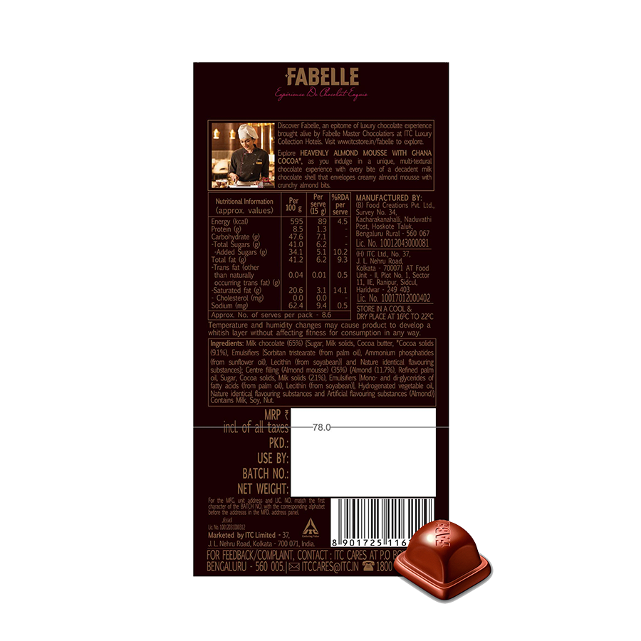 Fabelle Heavenly Almond Mousse with Ghana Cocoa