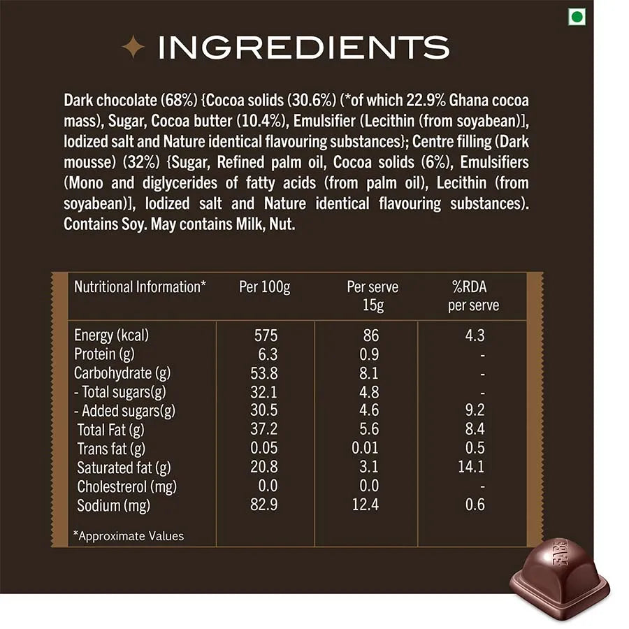 Fabelle Heavenly Dark Mousse with Ghana Cocoa