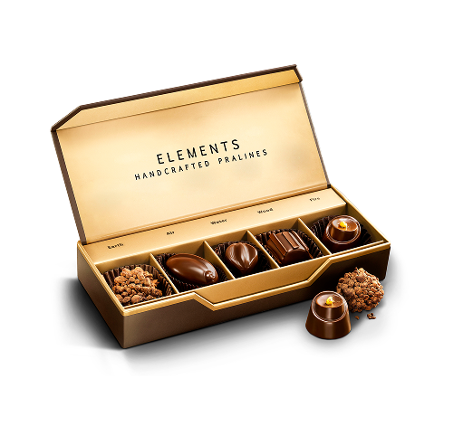 Elements Reimagined - 5 Nature Inspired Chocolate Pralines
